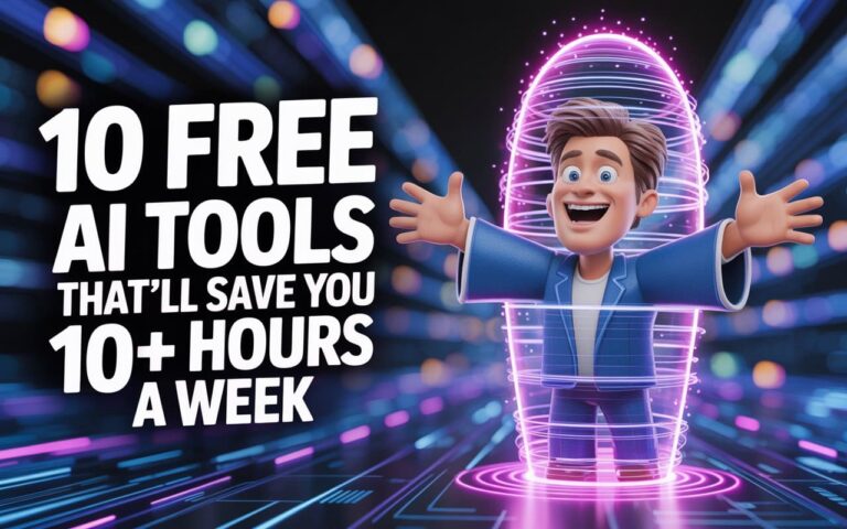 10 FREE AI Tools That’ll Save You 10+ Hours a Week
