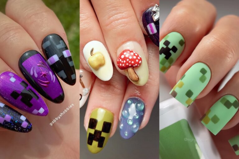 10 Cute Minecraft Nail Looks for Kids and Adults!