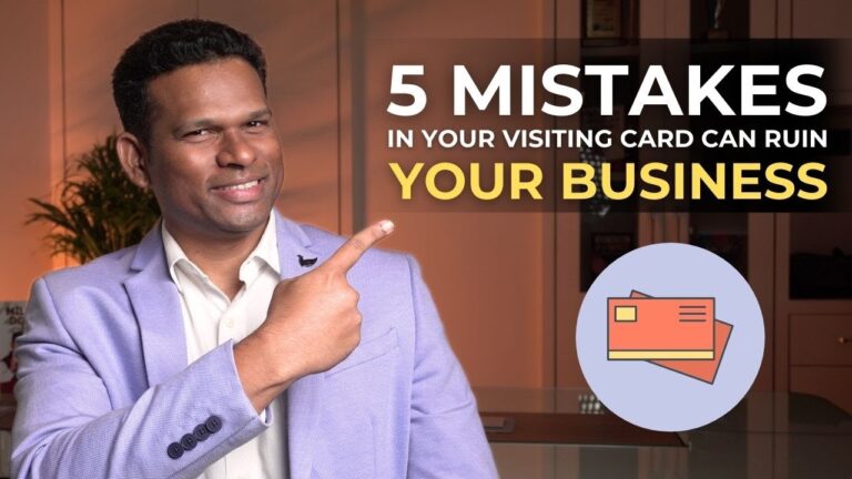 5 Tips to design a visiting card. Business card designing for success.#businesscard