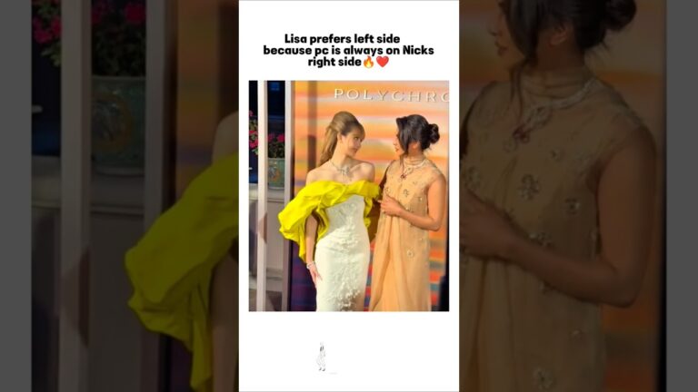 Lisa prefers left side 🤭#lalisa #priyankachopra #bollywood #celebrity