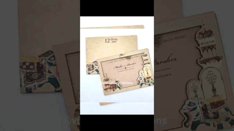 MDF floral design Wedding Invitation Card | Shaadi Card | Marriage Card | Wholesale | Retail