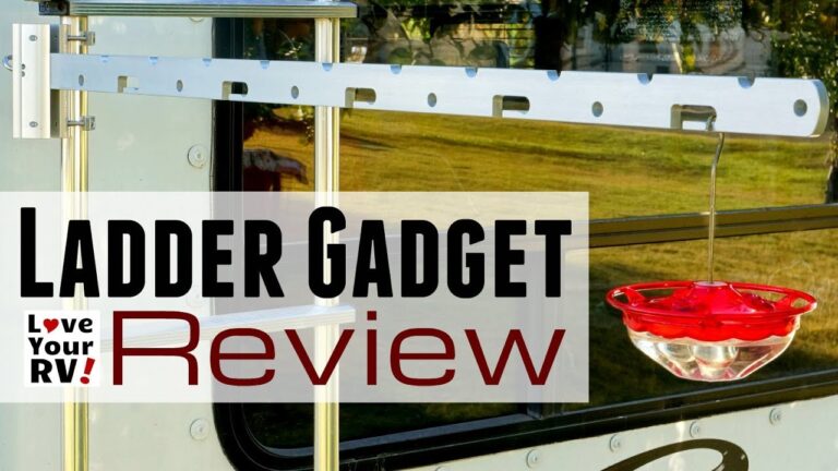 Ladder Gadget Review – Fold Up Hanger Arm for the RV Ladder