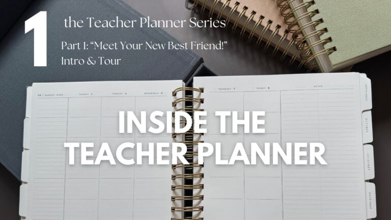 the Teacher Planner Series – Part 1: Meet Your New Best Friend – Introduction & Flip Trough