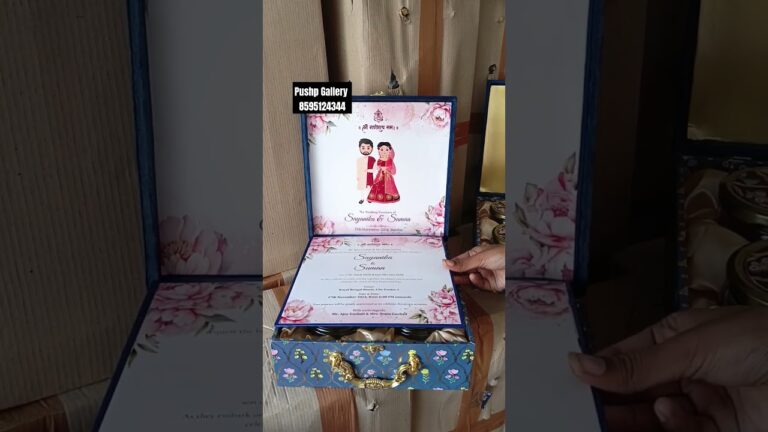 Design your wedding invitation card box with the best price and best quality. #pushpgallery #wedding