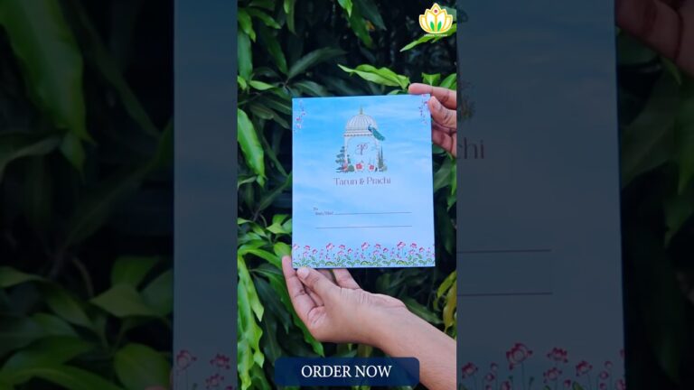 Royal Wedding Invitation Card | Rajasthani Wedding Card Design 🌟🎉 #wedding #reels #shorts #ytshorts