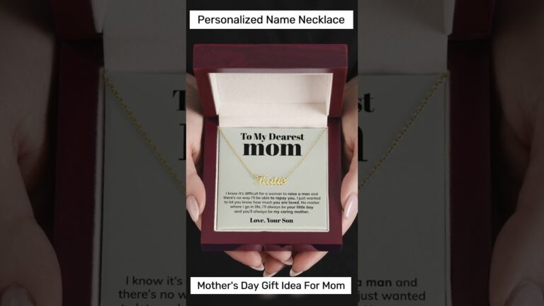 Mom Raise A Man, Personalized Name Necklace, Mother's Day Gift Idea From Son, Custom Name Jewelry