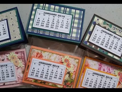 Epis 120 Stampin Up! 2019 Desk Calendar Craft Fair Ideas Stamping with DonnaG!
