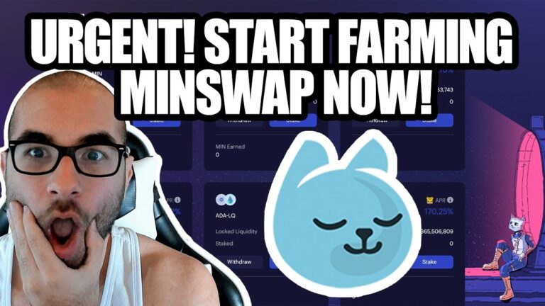 MINSWAP DEX FARMING- Have your Cardano Crypto Tokens WORK FOR YOU! Full Guide/DeFi Passive Income!