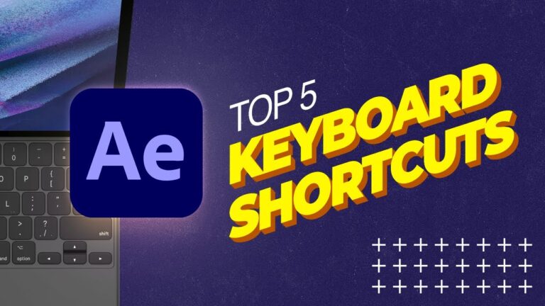 After Effects keyboard shortcuts: Cheat sheet for animators