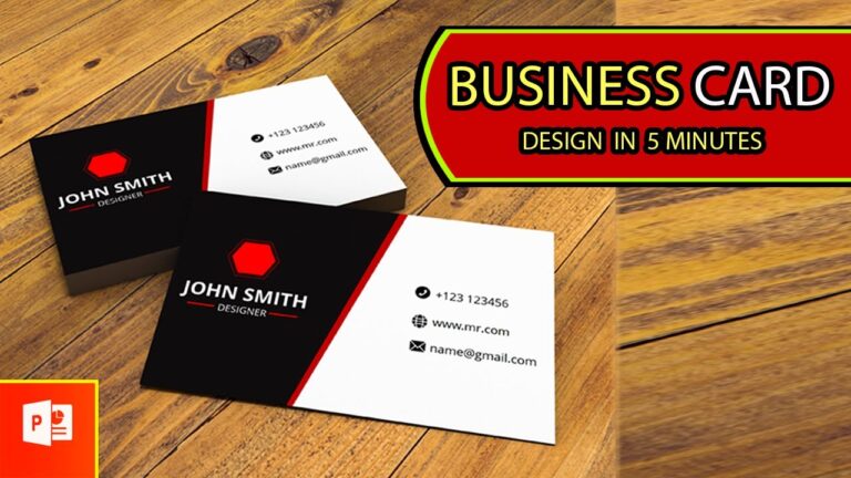 Business Card Design in PowerPoint