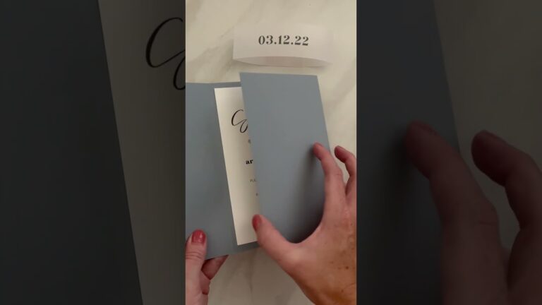 Modern DIY Wedding Invitations