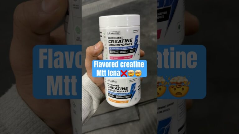 Wellcore flavoured Creatine🤯❌ #creatine #wellcore #fitness #viralshort #supplements #gymmotivation