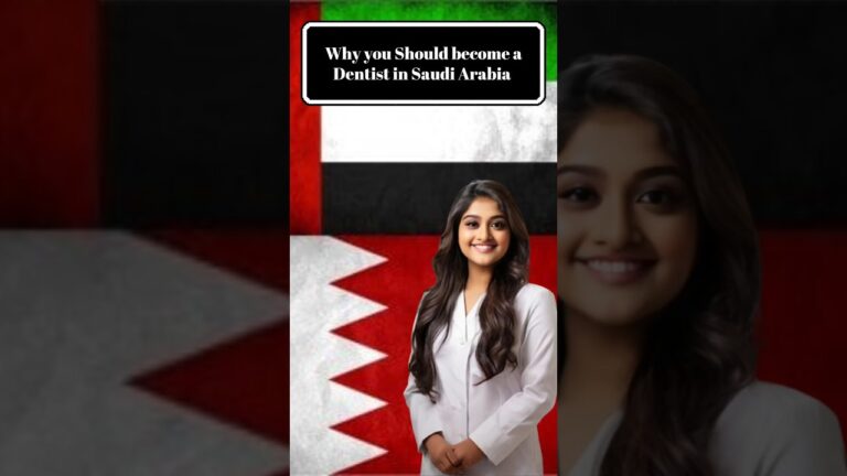 Why you should become a dentist in Saudi Arabia#shorts #sdle #saudiarabia #saudi