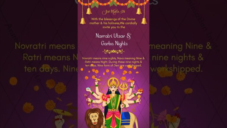 Digital Invitation For Mata Ka Jagran | AI-19