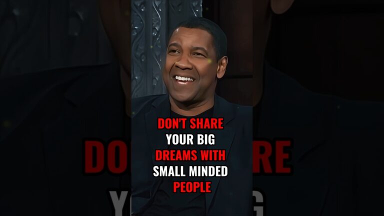Don't share your big dreams😞 #denzelwashingtonquotes #motivation #mindset #quotes
