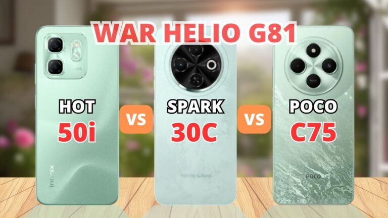 Infinix Hot 50i vs Tecno Spark 30C vs Poco C75 Comparison