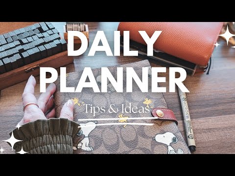 2025 DAILY PLANNER tips + ideas + inspiration ✨ How to use your Daily Planner this year!