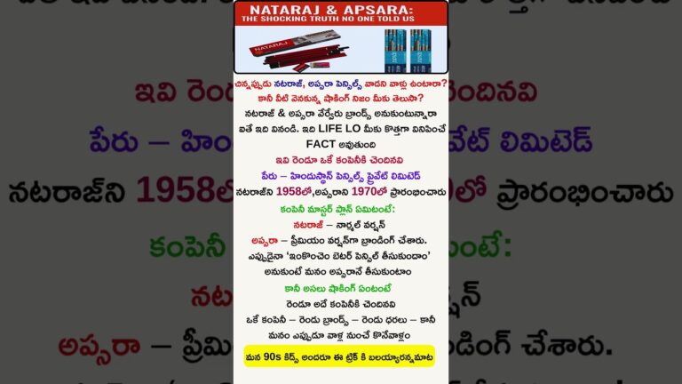 Business Ideas Telugu | Nataraj & Apsara: The Shocking Truth No One Told Us #facts #businesstricks