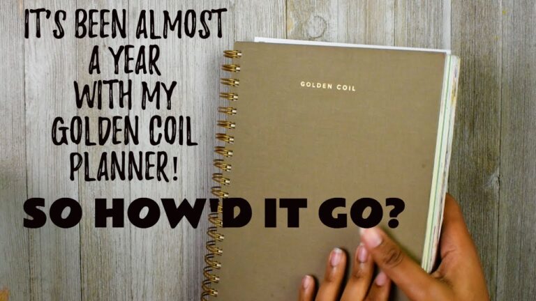 Almost One Year With My Golden Coil Planner | My Thoughts | Chit Chat
