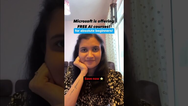 Free AI courses by Microsoft!! 🤩