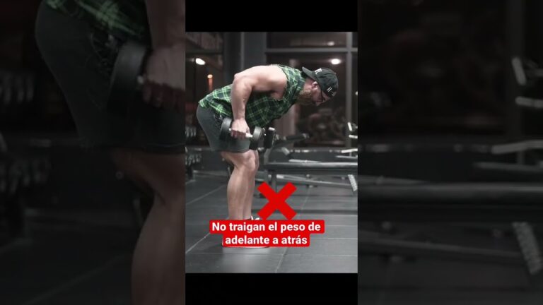 Arregla tu Remo con mancuernas cambiando esto! #gym #workout #exercise