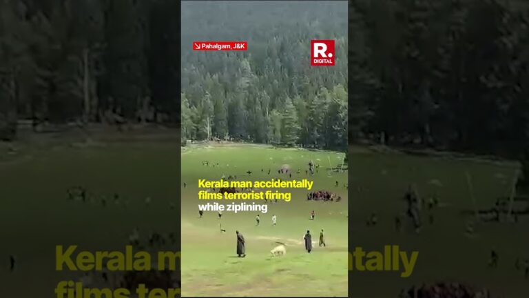 Shocking Recording of Kerala Tourist in Pahalgam Captures Terrorist Firing