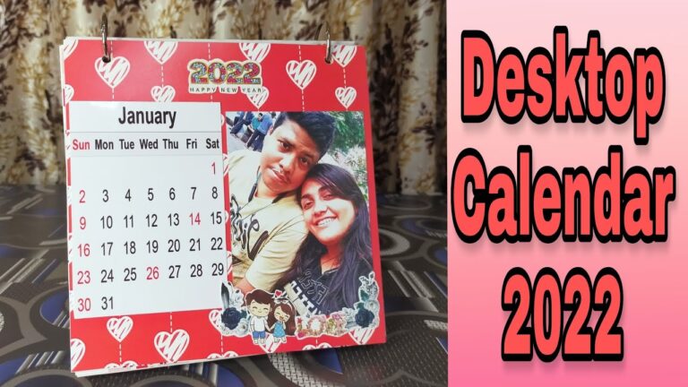 Table Top Calendar |DIY Desk Calendar | Calendar 2022 | Handmade Calendar Ideas | New Year Calendar