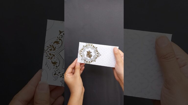 Diy Envelope From Wedding Card | Wedding Card Reuse #shorts #diy #envelope