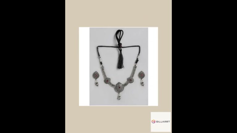 Women's Rose Gold Plated Alloy Necklace & Earings Set (Silver)