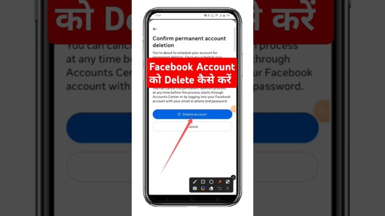 Facebook Account Delete Kaise Kare How To Delete Facebook Account Permanently | fb id delete