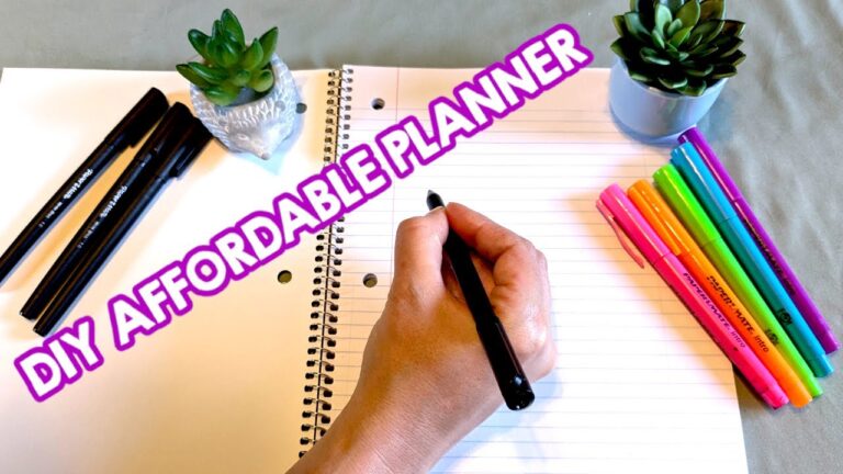 $1.50 For A Planner For The Year  |  How to make Your Own Planner