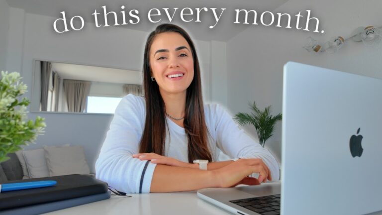 Monthly Planning & Reset Routine To Balance Work & Life | FREE Notion Planner Template