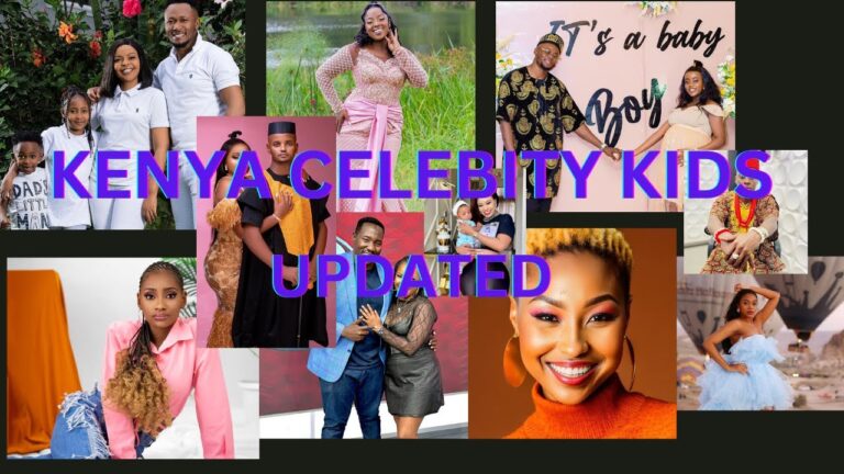 Updated list of Kenya celebrities with there kids😍✨💖 Mushenee