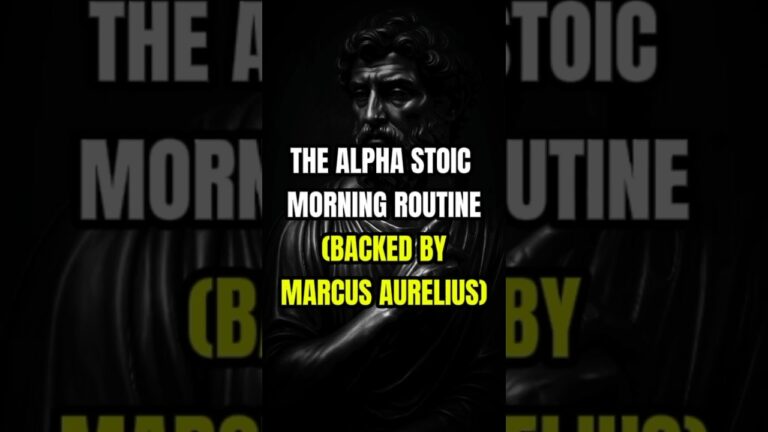 THE ALPHA STOIC MORNING ROUTINE (BACKED BY MARCUS AURELIUS)|PART 5 #stoic #stoicism #shorts #quotes