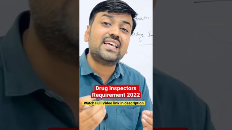 Drug inspectors exam preparation drug inspectors vacancy || di requirements #shorts #pharmacy