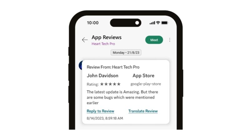 Monitor competitor app reviews in webex