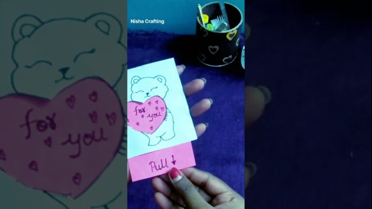 Diy Paper craft ideas,Diy paper love card craft ideas #youtubeshorts #ytshorts #shorts #shortsfeed