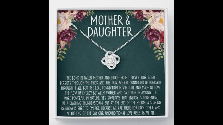 Necklacespring Mother daughter necklace, gifts for mom, mom necklace, birthday gift