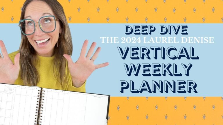 2024 VERTICAL WEEKLY PLANNER DEEP DIVE | OMG Planners with Laurel Denise