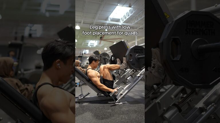 Leg Press for Quads vs Leg Press for Glutes