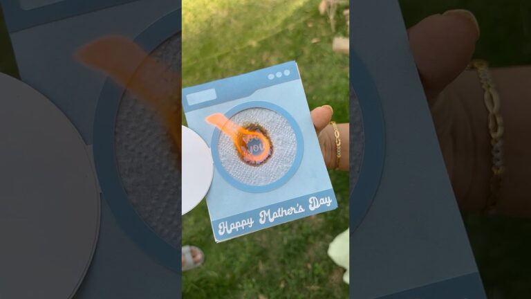 Viral Burning Card for Mothers Day🩵 #shorts #diycrafts #mothersdaygift #mothersday