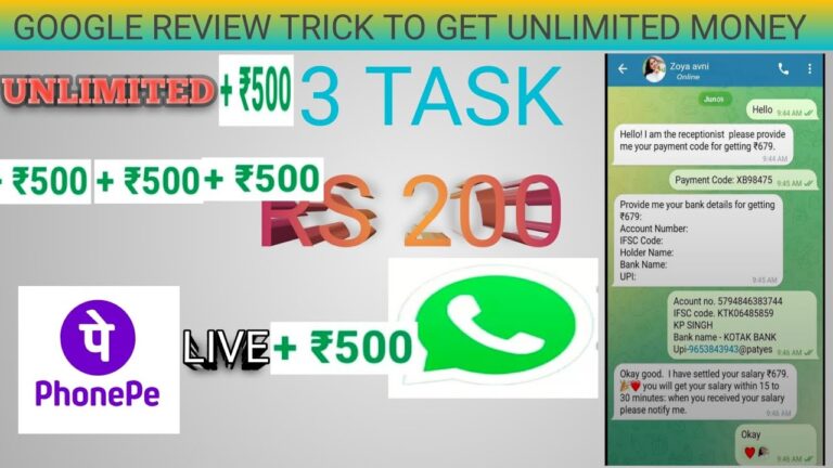 NEW EARNING MONEY APP TODAY | GOOGLE REVIEW JOB || GOOGLE RATING RS.500 PAR DAY