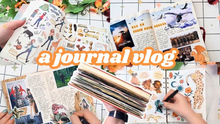 🍿 Movie Journaling & trying new stationery storage idea 📒 Journal vlog No.12