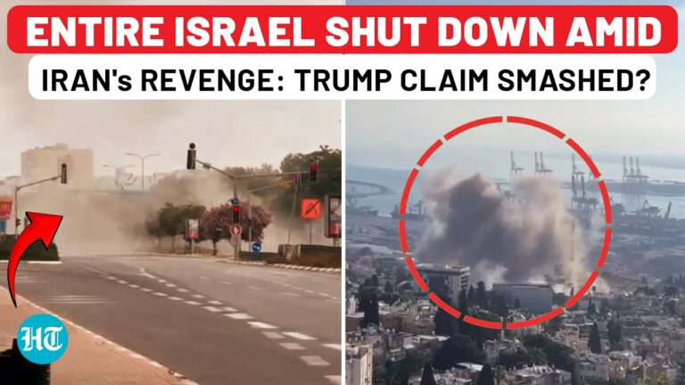 Entire Israel Shut Down Amid Iran's Revenge Attack While Trump Claims Israel Safer As US Bombed Iran
