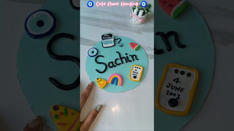 Customized Name Hanging 🤯😍#art #drawing #craft #diy #ytshorts #ytviral #viralvideo #yt
