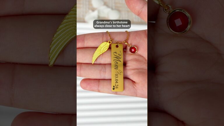 Try this charm necklace for your mom #gifts #giftideas #birthstonecharmnecklace #mothersday