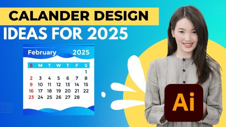 Modern Calendar Design 2025 – Create a Minimal & Stylish Layout in AI!