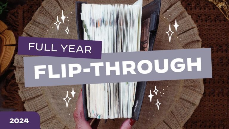 Full Planner Flip-Through ✨ Bullet Journal Style · B6 Papertess Designs Yearly Notebook