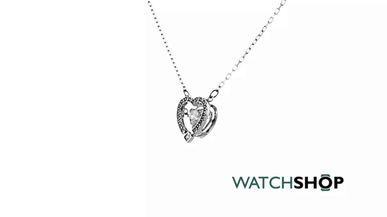 Swarovski Jewellery Ladies' Rhodium Plated Sparkling Heart Necklace (5272365)