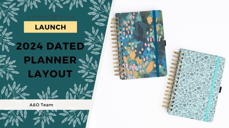 Archer & Olive 2024 DATED Planner Layout Flip Through